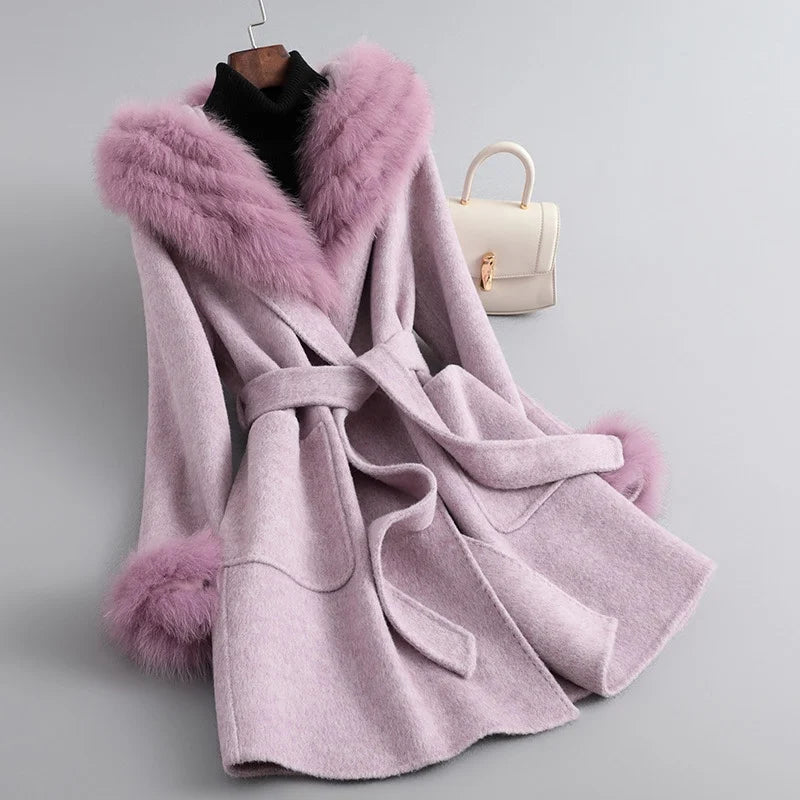 Manteau d'hiver femme classique élégant