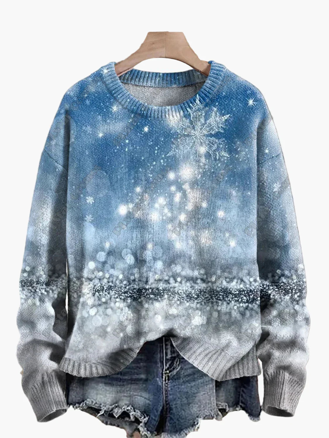 Pull de Noël festif brodé en 3D