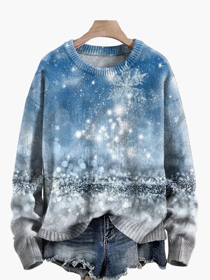 Pull de Noël festif brodé en 3D