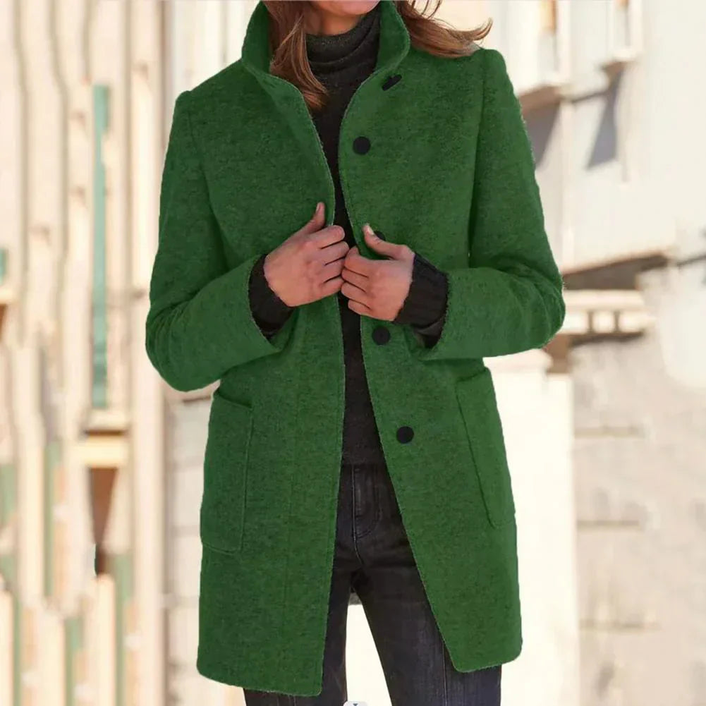 Veste élégante pour femme Long Col montant