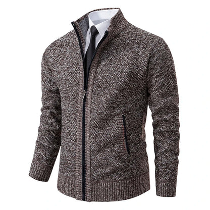 Gilet homme zippé moderne col montant