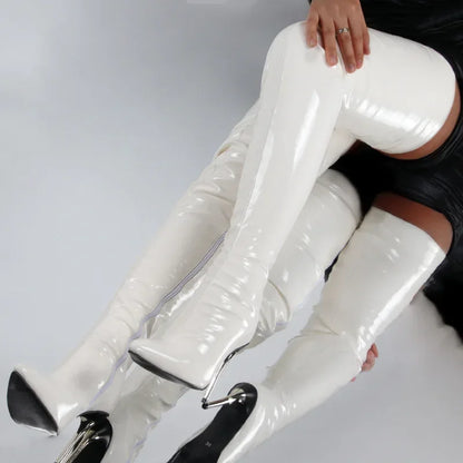 Bottes à talons hauts et bout pointu pour femmes