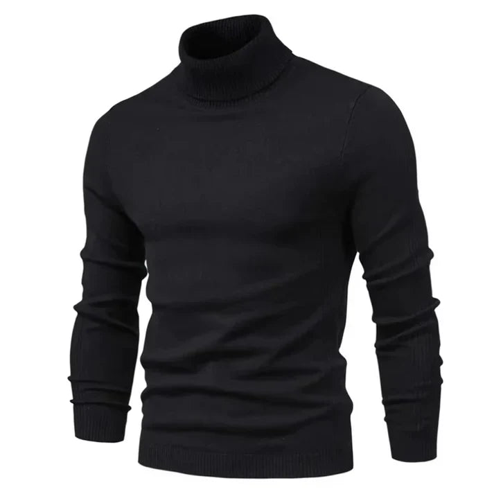 Noah - Pull roulé fin coupe ajustée cachemire