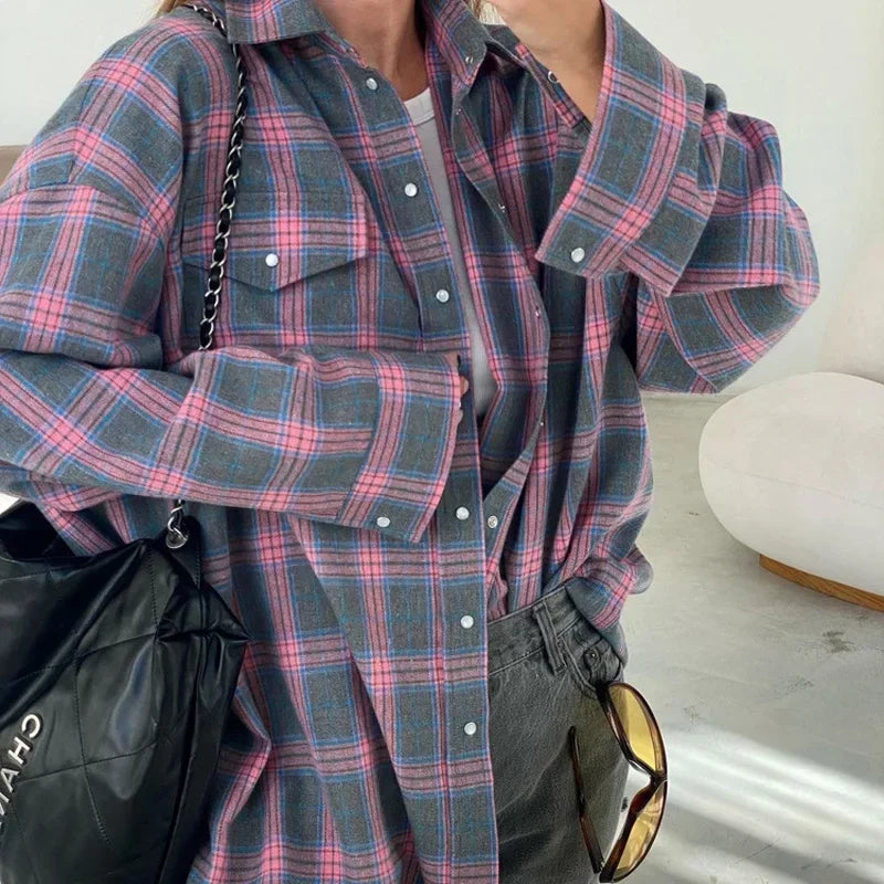 Chemise classique en flanelle à carreaux Coton doux