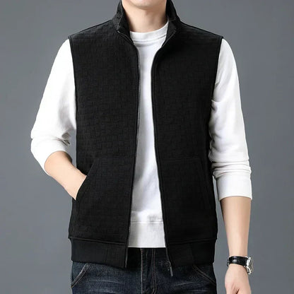 Gilet Homme Sans Manches Moderne Fermeture Éclair
