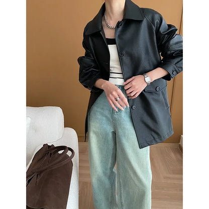 Veste en cuir Courageuse Surmontez vos peurs