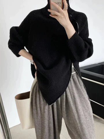 Retro Pullover Damen Elegant - IdealeKleiden