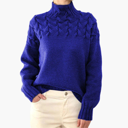 Pull en maille élégant Hiver Motif torsadé