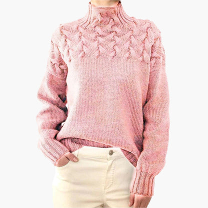 Pull en maille élégant Hiver Motif torsadé