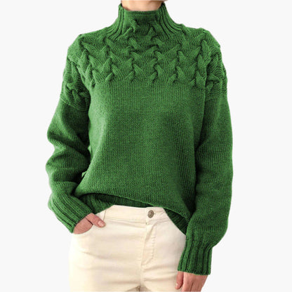 Pull en maille élégant Hiver Motif torsadé