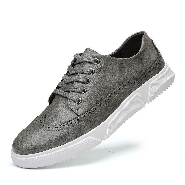Baskets stylées en cuir pour hommes