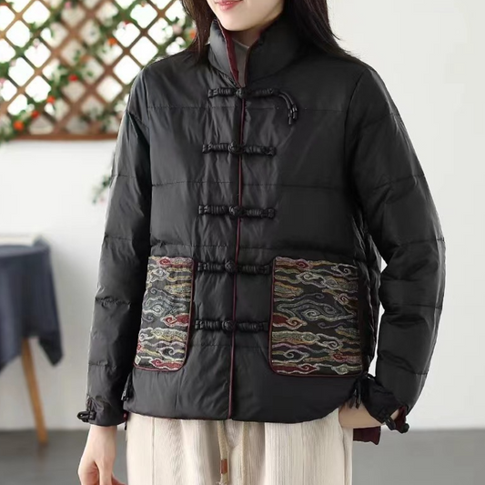 Elegante Damenwinterjacke Klassisches Design - IdealeKleiden