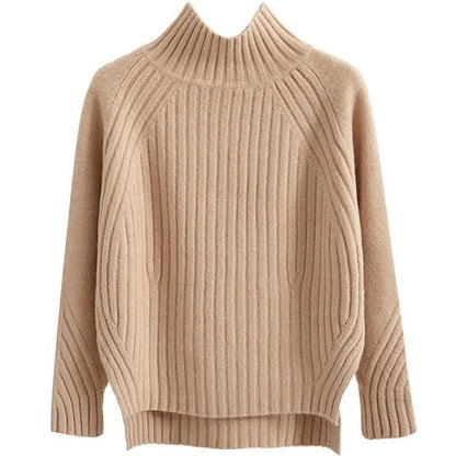 Robe en maille souple | Pull à col roulé pour femme