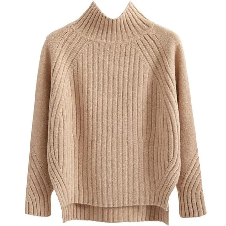 Pull col roulé hiver classique intemporel