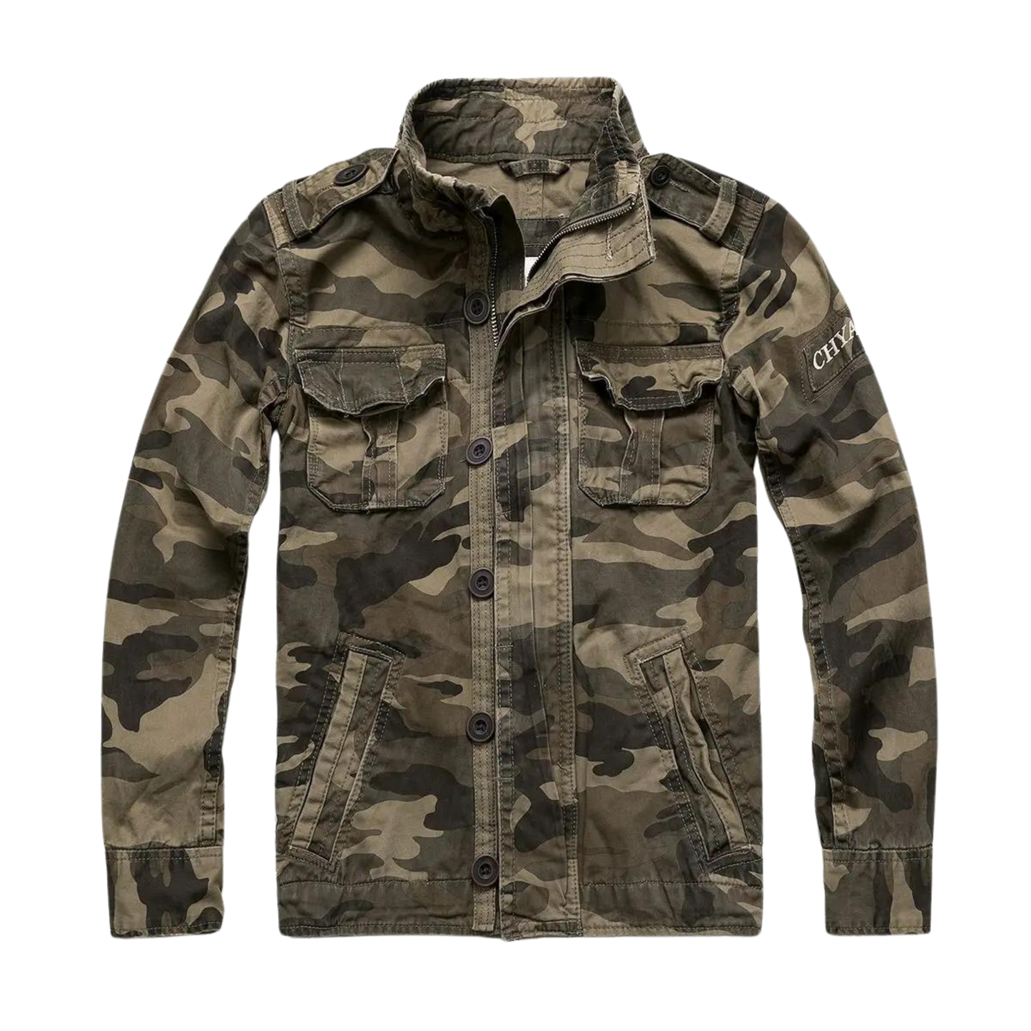 Veste en jean stylée design rétro multi-poches