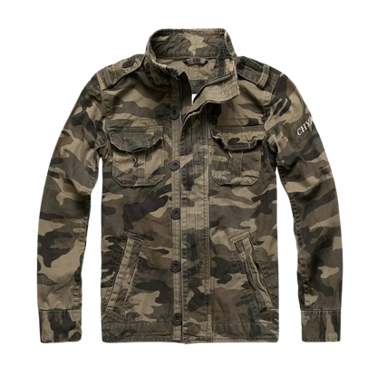 Veste en jean stylée design rétro multi-poches