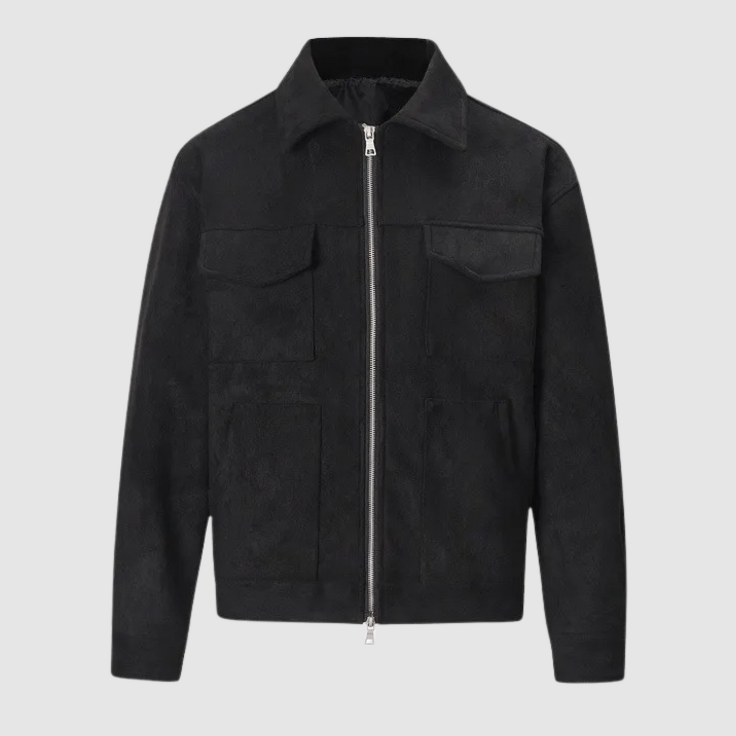 Veste en cuir élégante Coupe classique