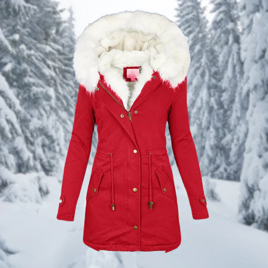 Manteau long élégant d'hiver pour femme