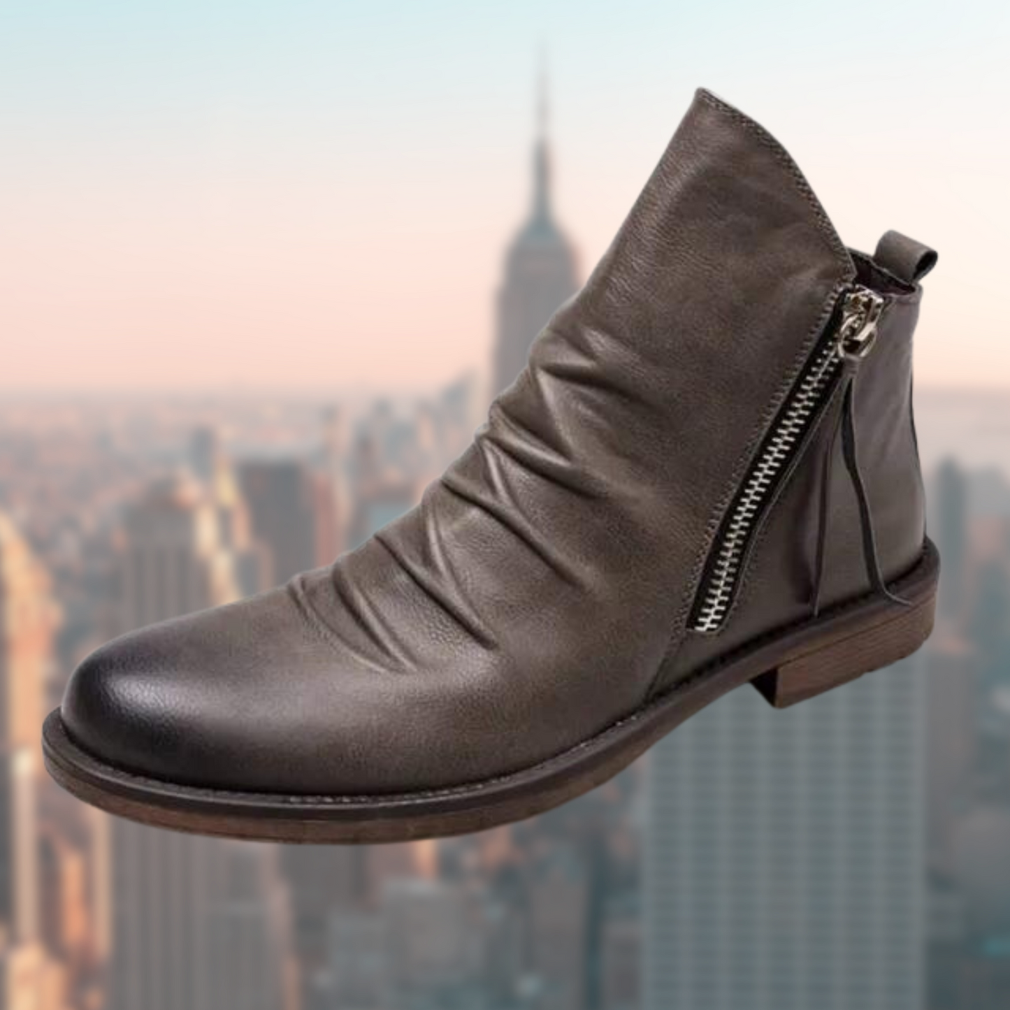 Bottes en cuir élégantes Design lisse