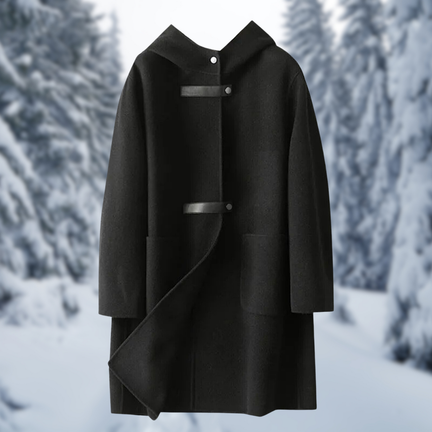 Veste élégante pour femme cachemire chaud capuche