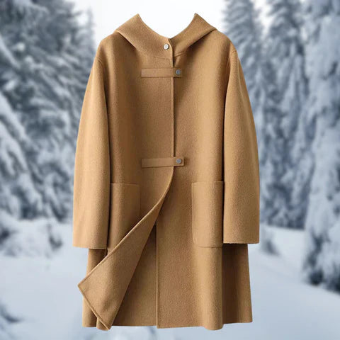 Veste élégante pour femme cachemire chaud capuche