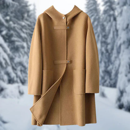 Veste élégante pour femme cachemire chaud capuche