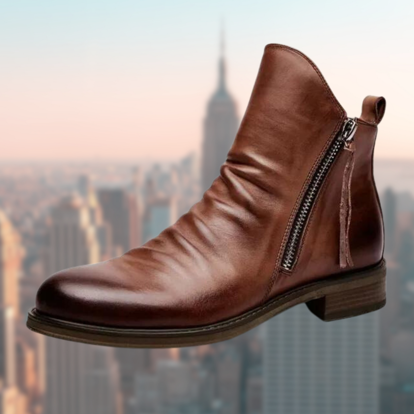Bottes en cuir élégantes Design lisse