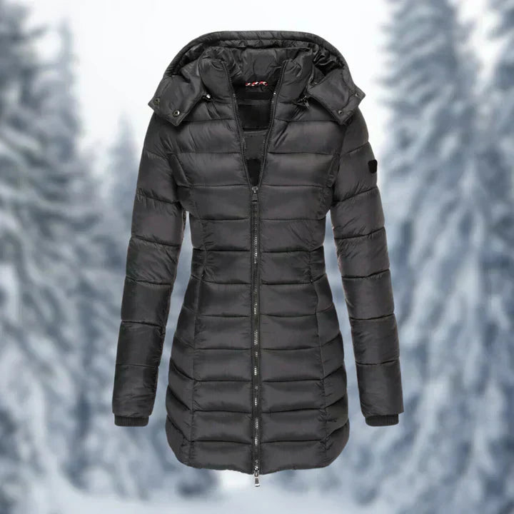 Manteau léger pour femme avec capuche en polaire chaude