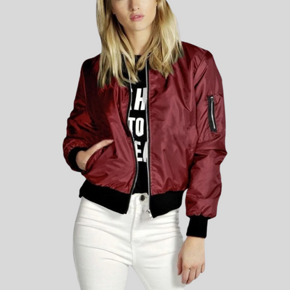 Bomber blouson mode femme zippé