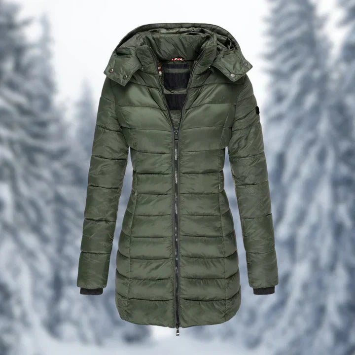 Manteau léger pour femme avec capuche en polaire chaude