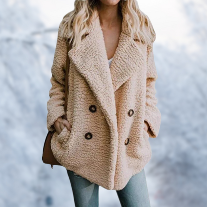 Manteau d'hiver chaud pour femme, veste en fourrure