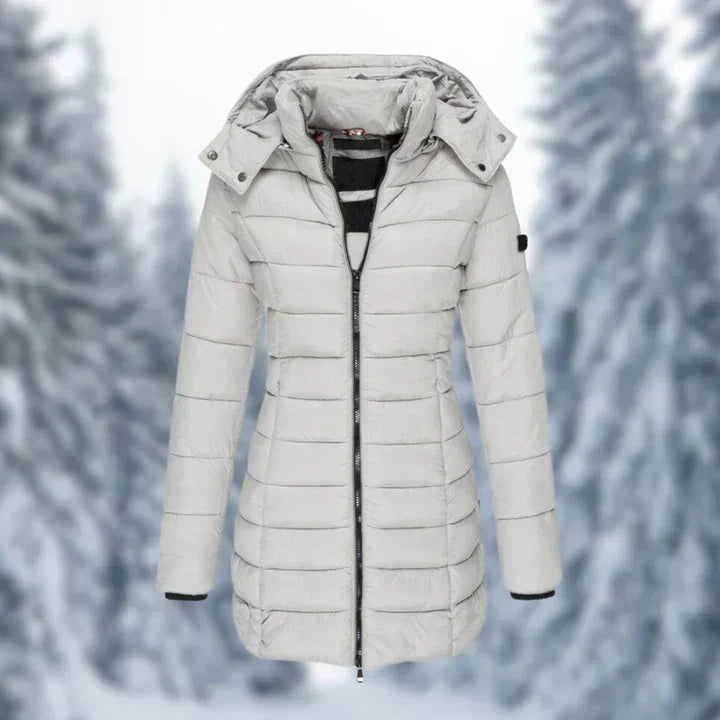 Manteau léger pour femme avec capuche en polaire chaude