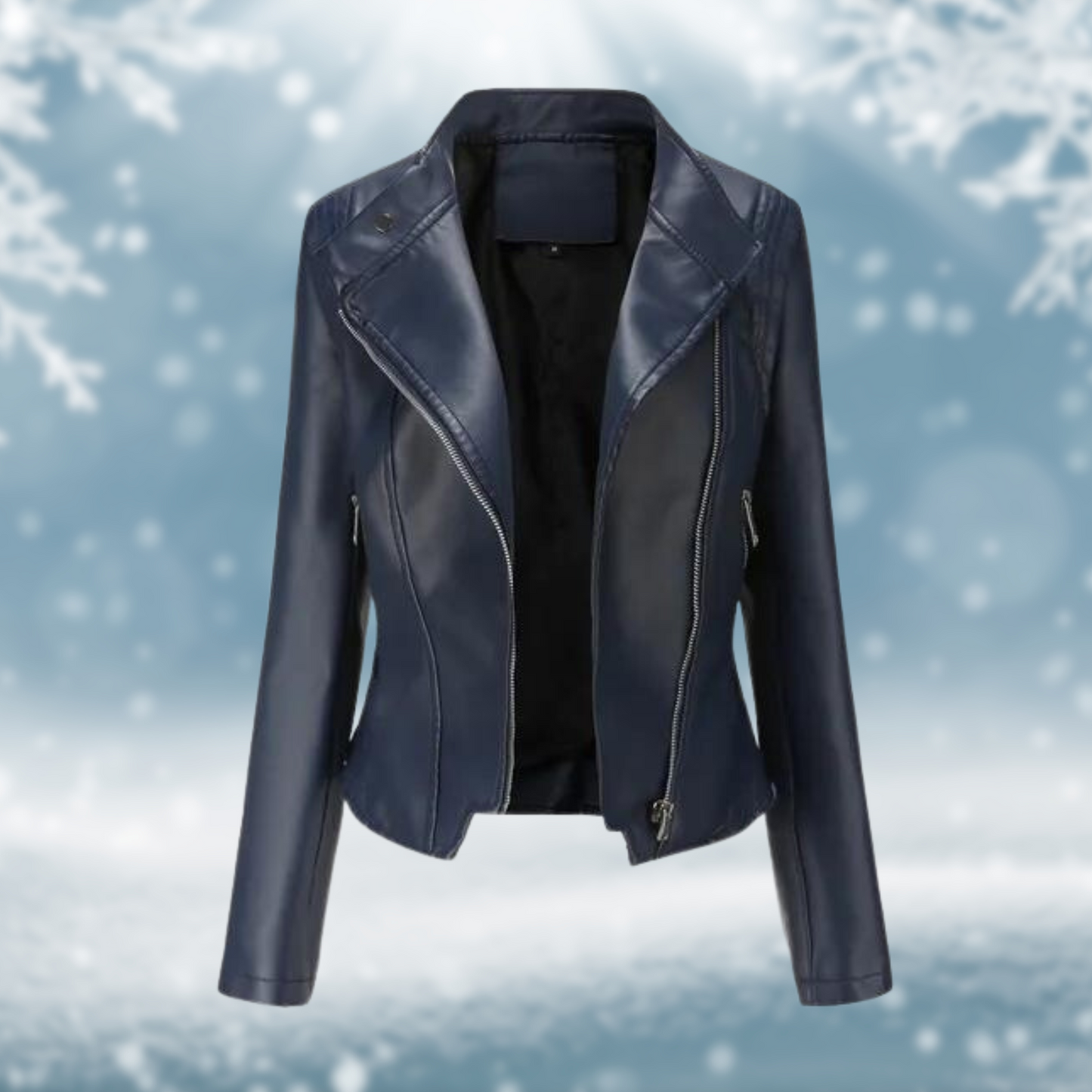 Veste en cuir vegan élégante pour femme