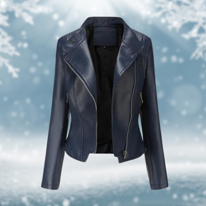 Veste en cuir vegan élégante pour femme