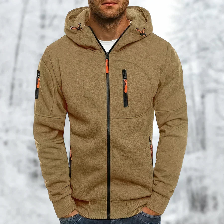 Männer Kapuzenjacke Sportlich Modern - IdealeKleiden