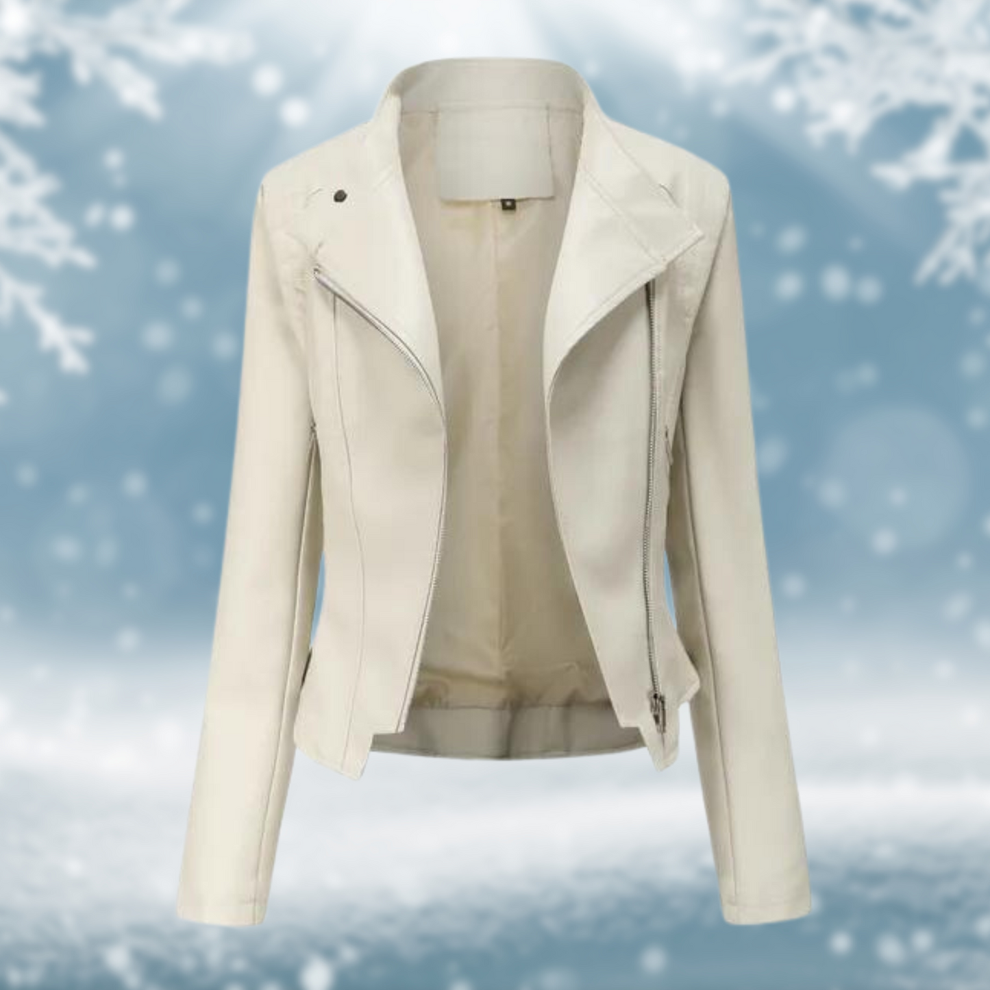 Veste en cuir vegan élégante pour femme