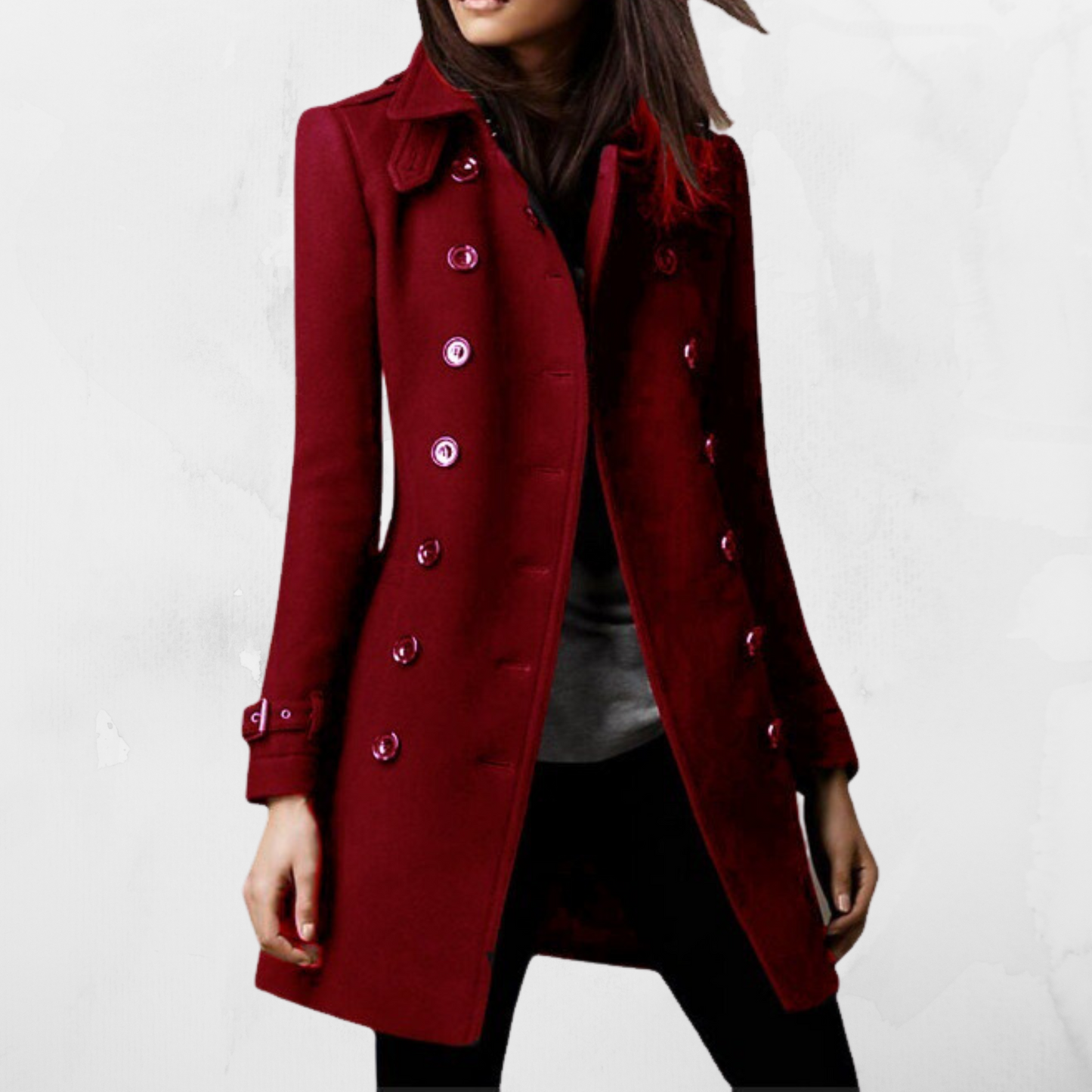 Manteau élégant en tweed pour femme