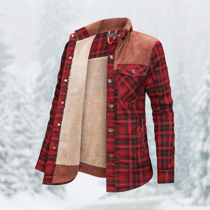 Veste chaude en flanelle pour femme, style randonnée