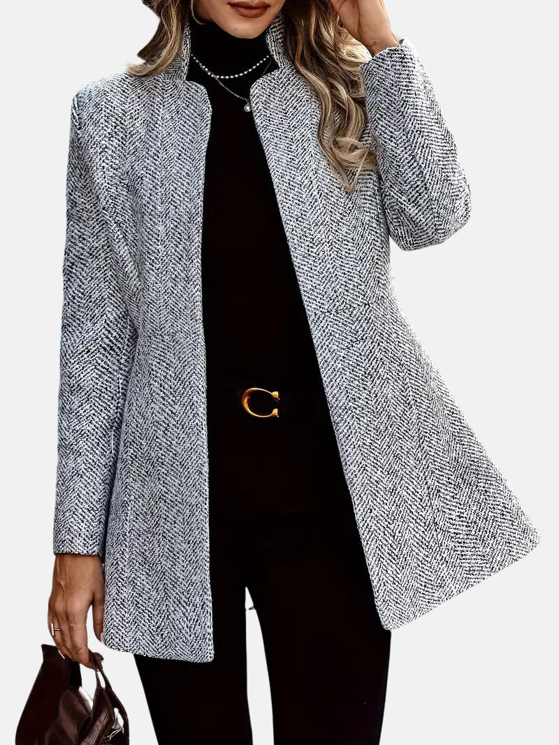 Manteau élégant pour femme style tweed