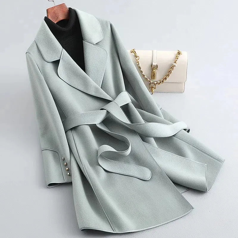 Élégant trench-coat mi-long pour femme