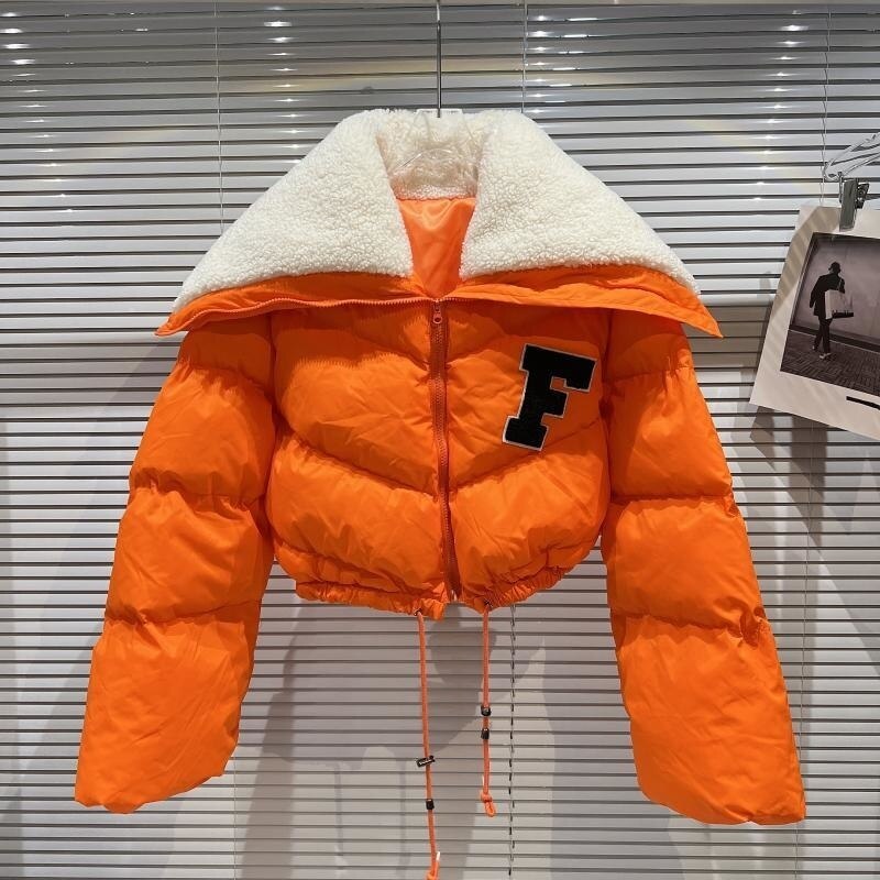 Blouson court style parka rétro pour femme