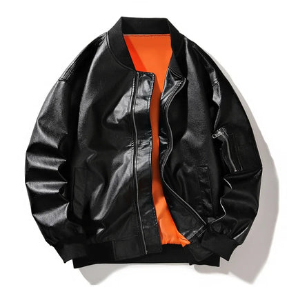 Bomber en cuir végan Design élégant