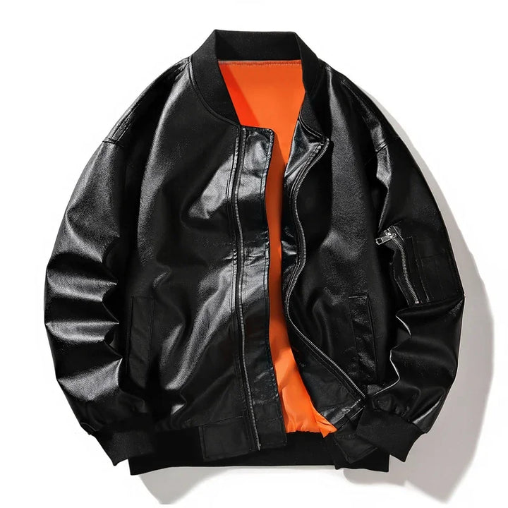 Bomber en cuir végan Design élégant