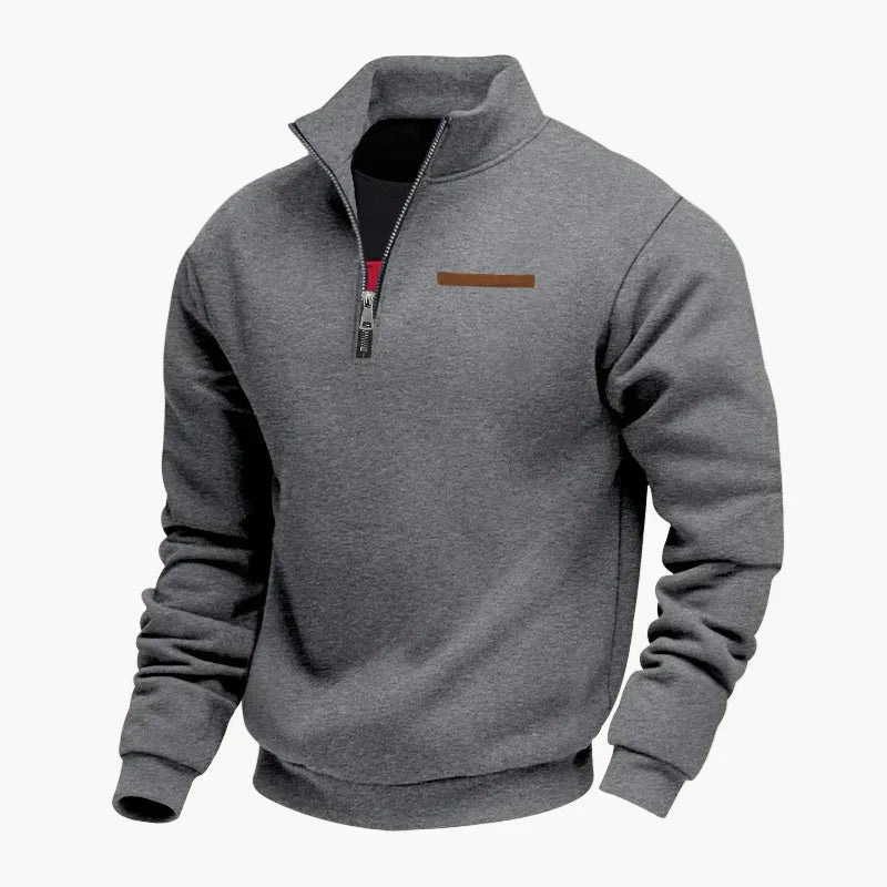 Sweat-shirt col montant de voyage pratique