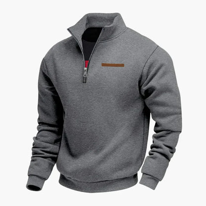 Sweat-shirt col montant de voyage pratique