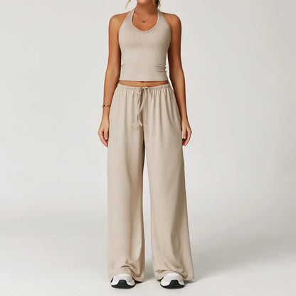 Ensemble détente femme crop top confort