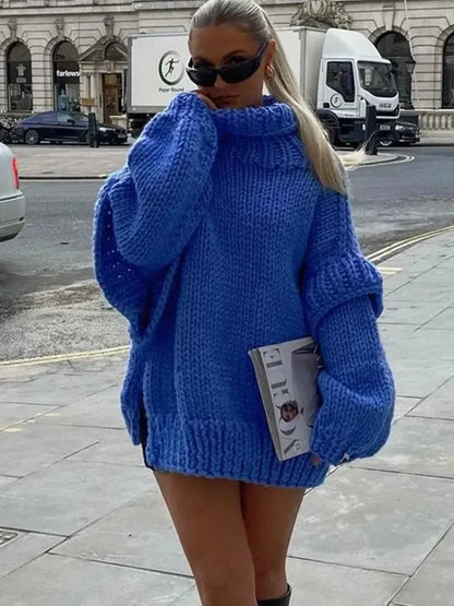 Weiche Strickjacke Kuschelpullover Damen - IdealeKleiden