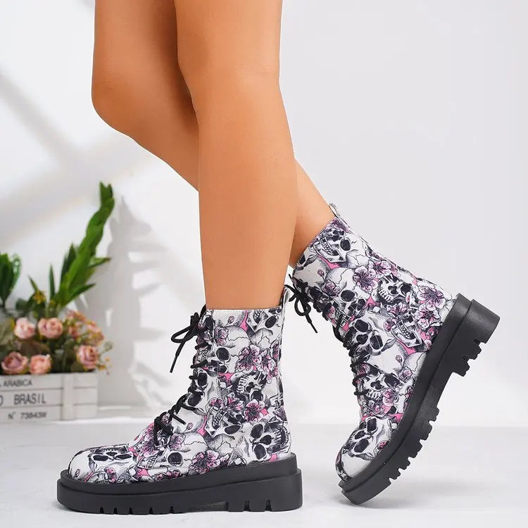 Bottes femme Confortable À lacets