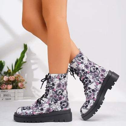 Bottes femme Confortable À lacets
