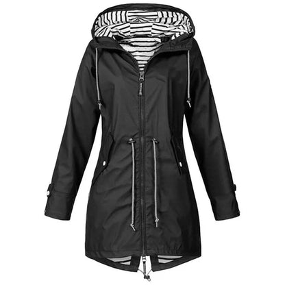Parka de pluie imperméable pour femme